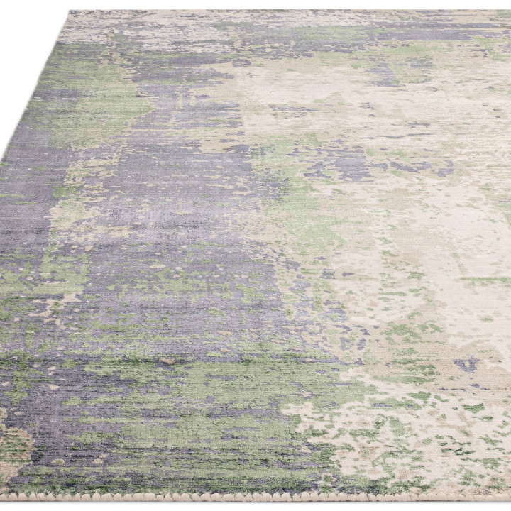 Tappeto Gatsby astratto verde e blu 240x340 cm