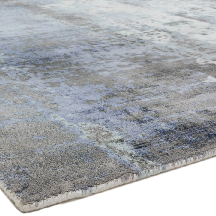 Tappeto Gatsby astratto blu e grigio 120x170 cm
