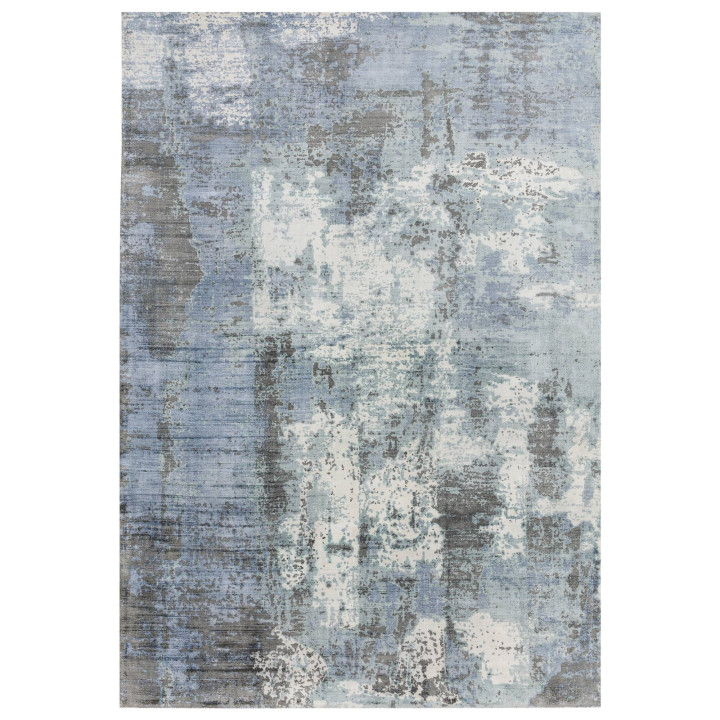 Rug Gatsby abstract blue grey white 160x230 cm
