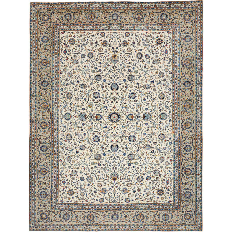 Tappeto Originale Kashan Persia 315x415 Crema B