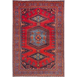 Tappeto Originale Wiss Persia 220x327 Rosso Blu