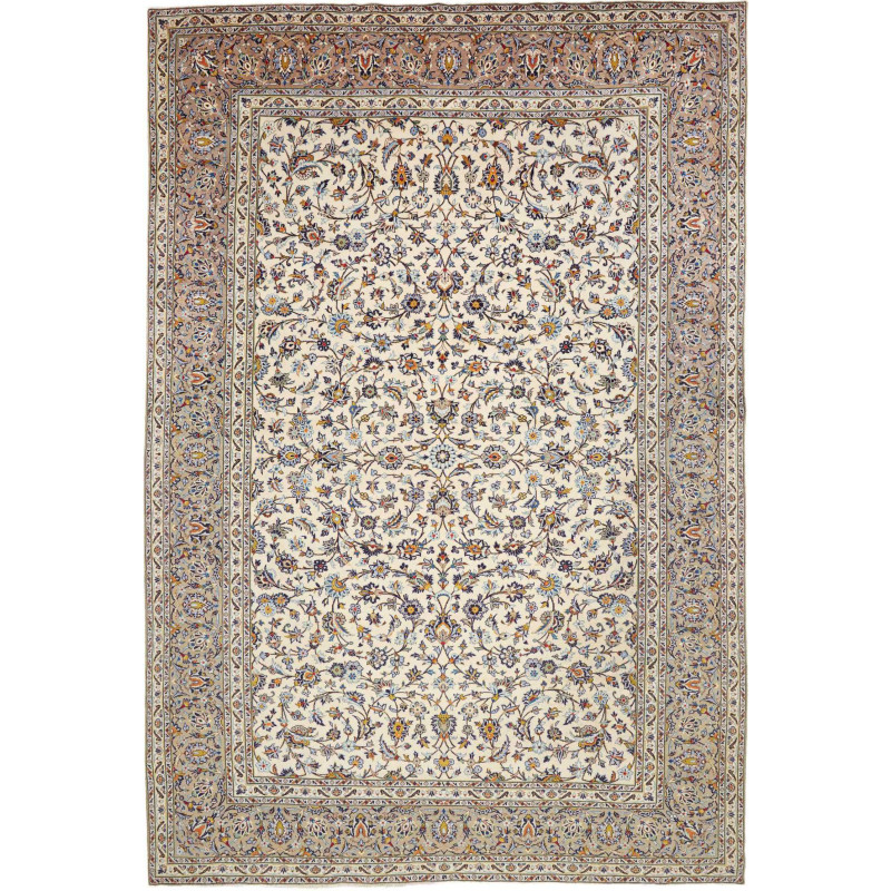 Tappeto Originale Kashan Persia 280x412 Avorio