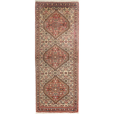 Bidjar 63x158 Cm Bidjar Persia Hand-carded Wool Cotton