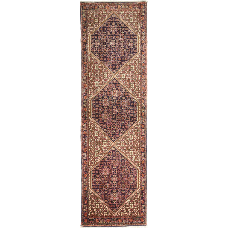 Bidjar 70x252 Cm Bidjar Persia Hand-carded Wool Cotton