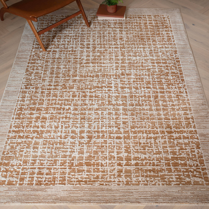 Rug Anders abstract beige sand and light brown 2