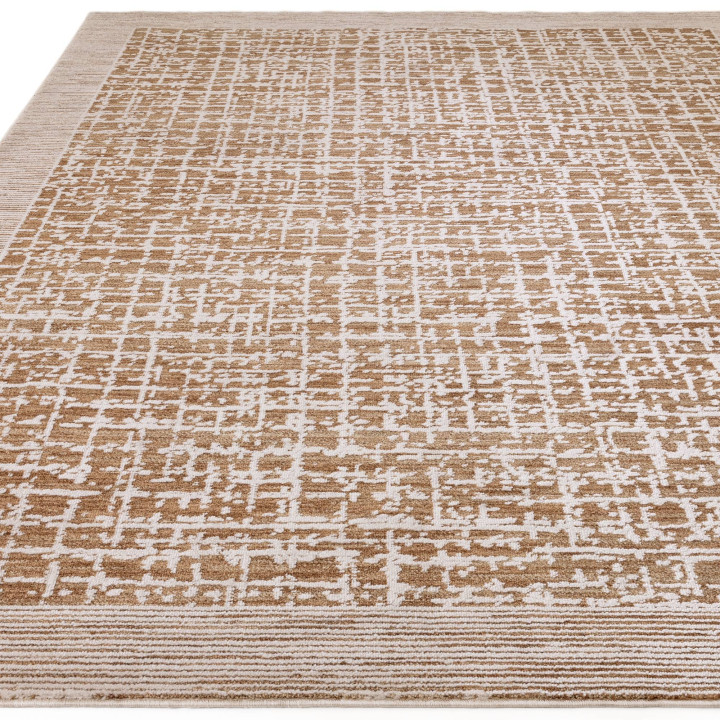 Rug Anders abstract beige sand and light brown 2