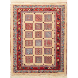Nimbaft 103x129 Cm Nimbaft, Persia, Hand-carded Wool (cotton