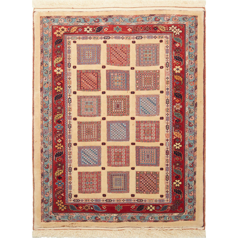 Nimbaft 103x129 Cm Nimbaft, Persia, Hand-carded Wool (cotton