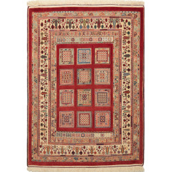 Nimbaft 105x143 Cm Nimbaft, Persia, Hand-carded Wool (warp: