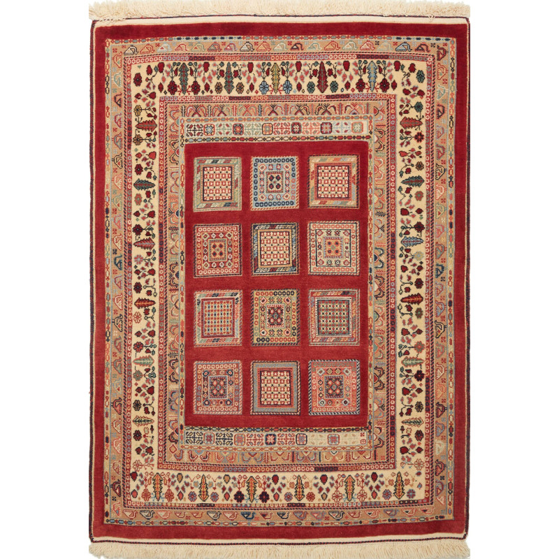 Nimbaft 105x143 Cm Nimbaft, Persia, Hand-carded Wool (warp:
