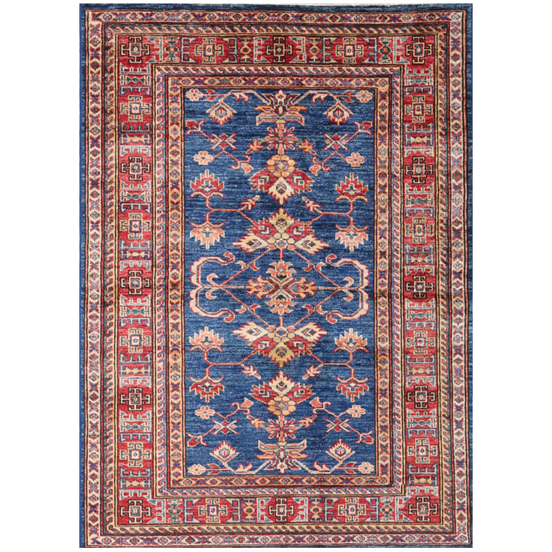 Kazak Fine 100x143 Cm Kazak Fine, Pakistan, Hand-carded Wool