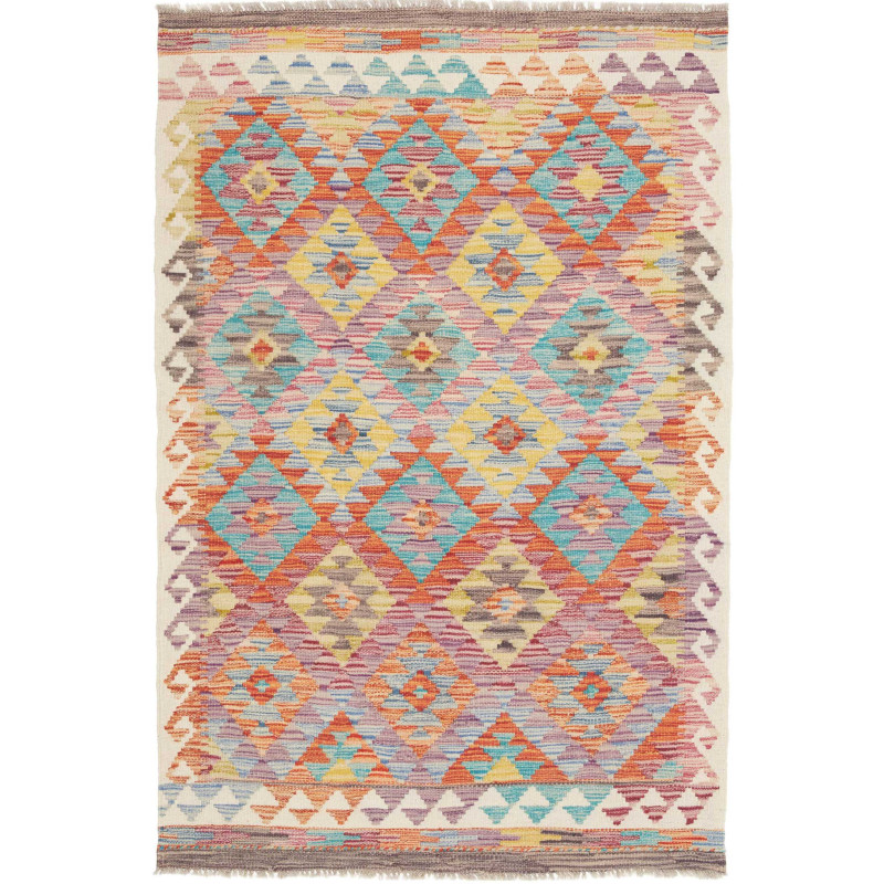 Hand Made Rug Kilim Afghanistan 101x150 Orange