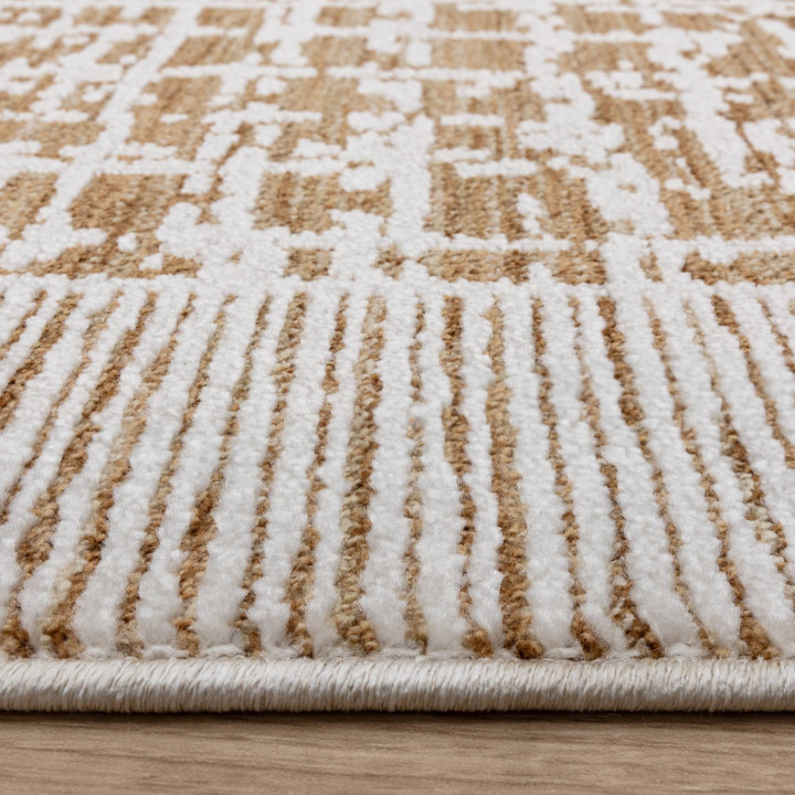 Rug Anders abstract beige sand and light brown 2