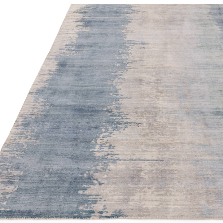 Tappeto Juno astratto blu e azzurro 120x170 cm