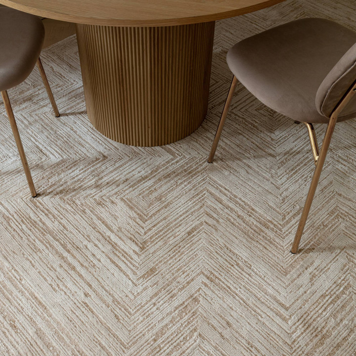 Rug Anders geometric beige and rope 120x160 cm
