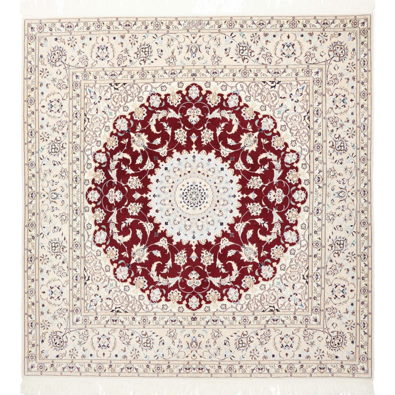 Nain 6la 157x157 Cm Nain 6la Persia Hand-carded Wool And