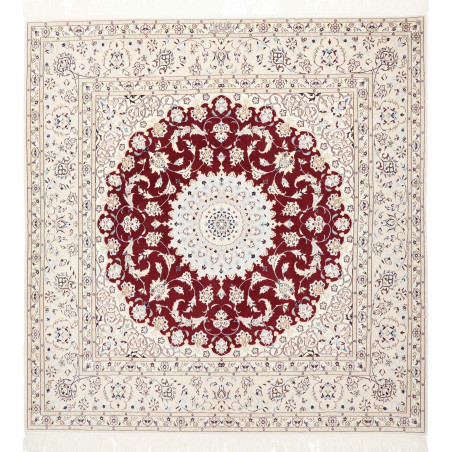 Nain 6la 157x157 Cm Nain 6la Persia Hand-carded Wool And