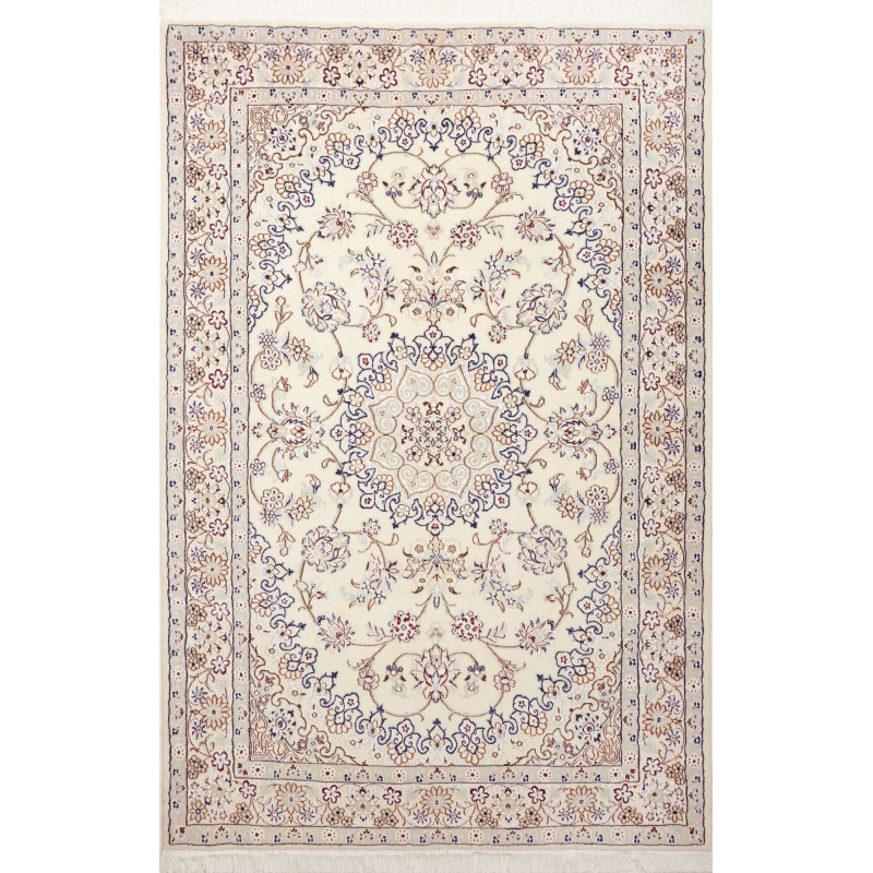 Nain 9la 134x202 Cm Nain 9la, Persia, Hand-carded Wool And