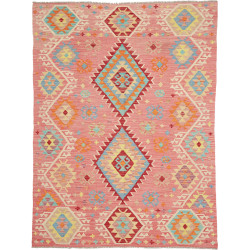 Hand Made Rug Kilim Afghanistan 152x202 Pink Mu