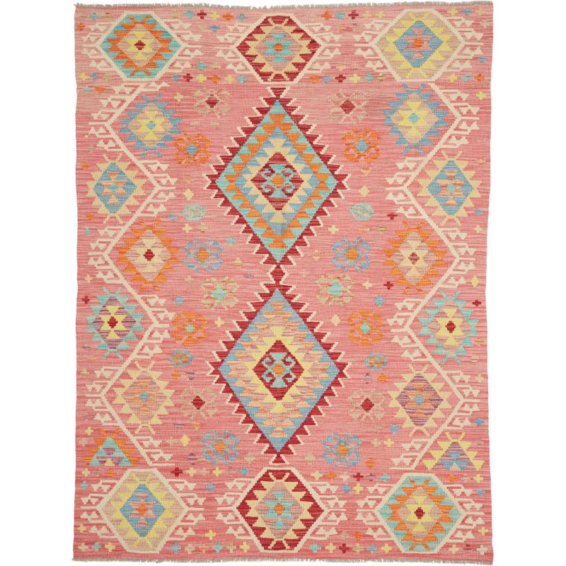 Hand Made Rug Kilim Afghanistan 152x202 Pink Mu