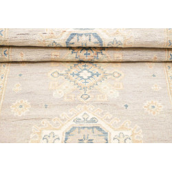 Hand Made Rug Kazak Afghanistan 92x192 Light Gr