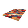 Hand Made Rug Mosaic Pakistan 243x337 Red Blue