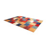 Hand Made Rug Mosaic Pakistan 243x337 Red Blue