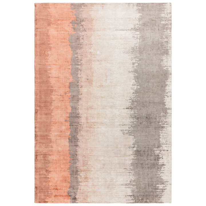 Rug Juno abstract orange grey beige 200x290 cm