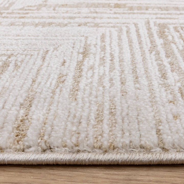 Rug Anders geometric beige and rope 120x160 cm