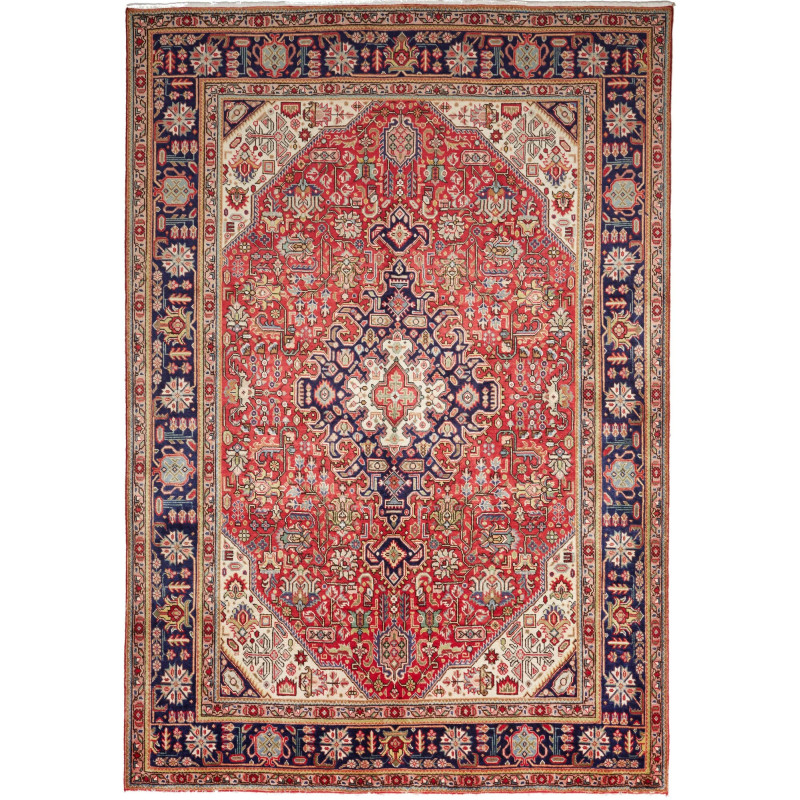Tabriz 200x300 Cm Tabriz, Persia, Hand-carded Wool (warp: