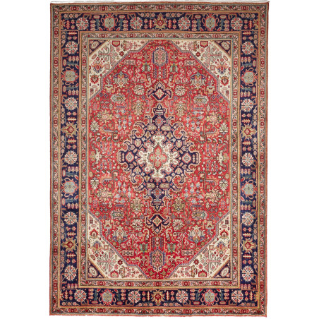 Tabriz 200x300 Cm Tabriz, Persia, Hand-carded Wool (warp: