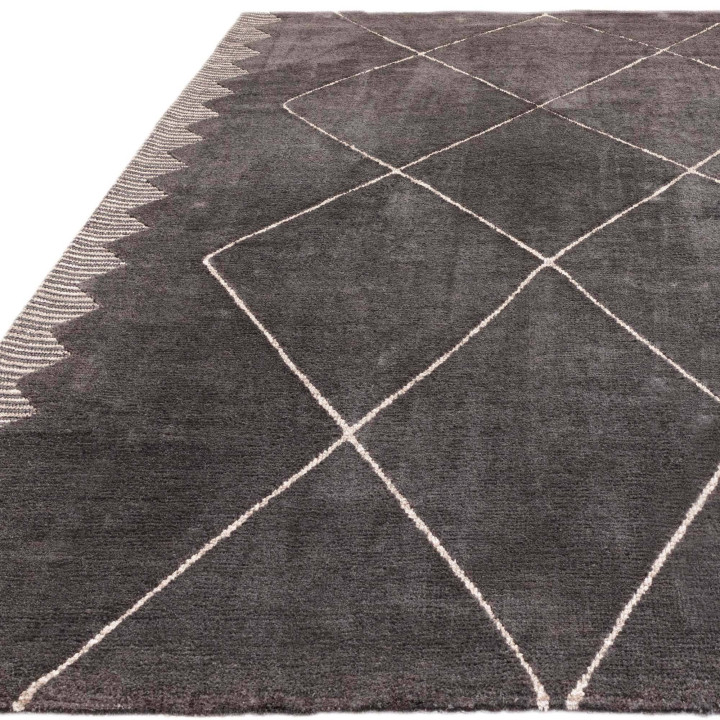 Rug Mason geometric black white 200x290 cm