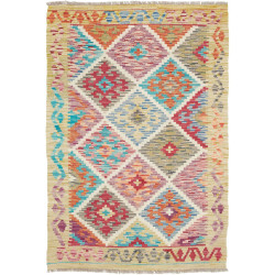 Hand Made Rug Kilim Afghanistan 100x145 Beige M