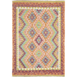 Hand Made Rug Kilim Afghanistan 100x146 Turquoi