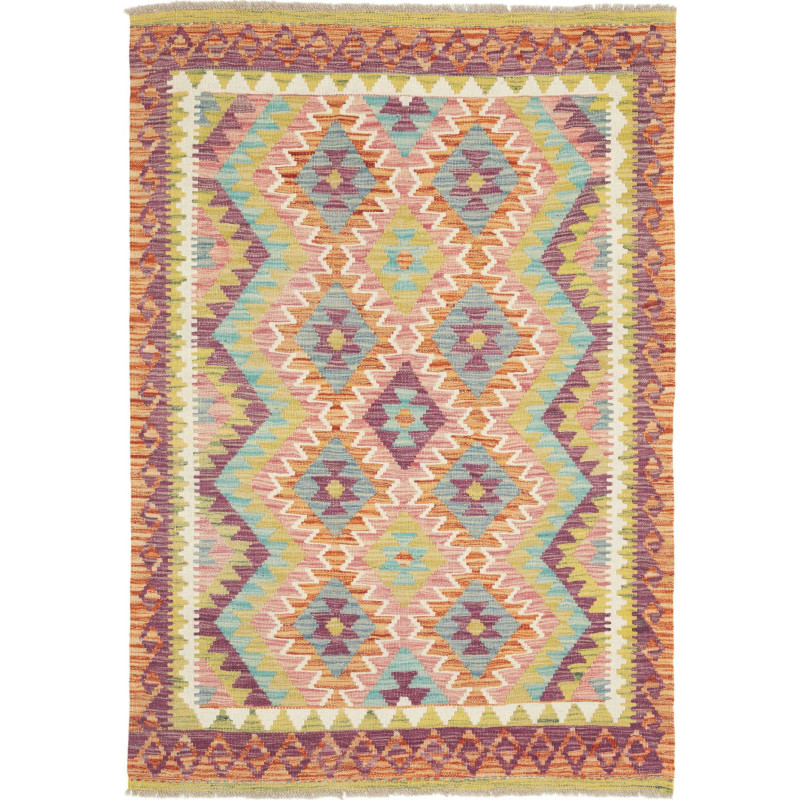 Hand Made Rug Kilim Afghanistan 100x146 Turquoi