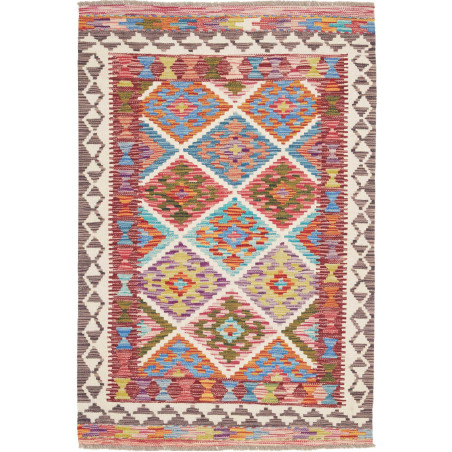 Hand Made Rug Kilim Afghanistan 100x148 Multico