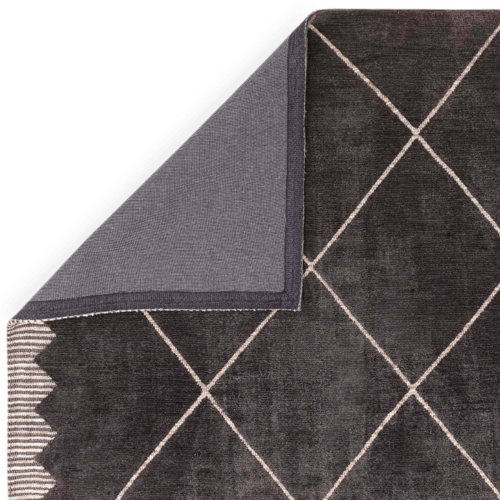 Rug Mason geometric black white 200x290 cm