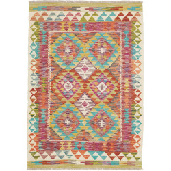 Hand Made Rug Kilim Afghanistan 103x146 Multico