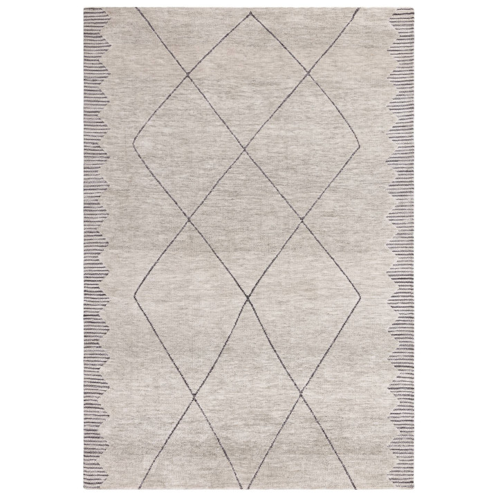 Tappeto Mason geometrico grigio chiaro e grigio