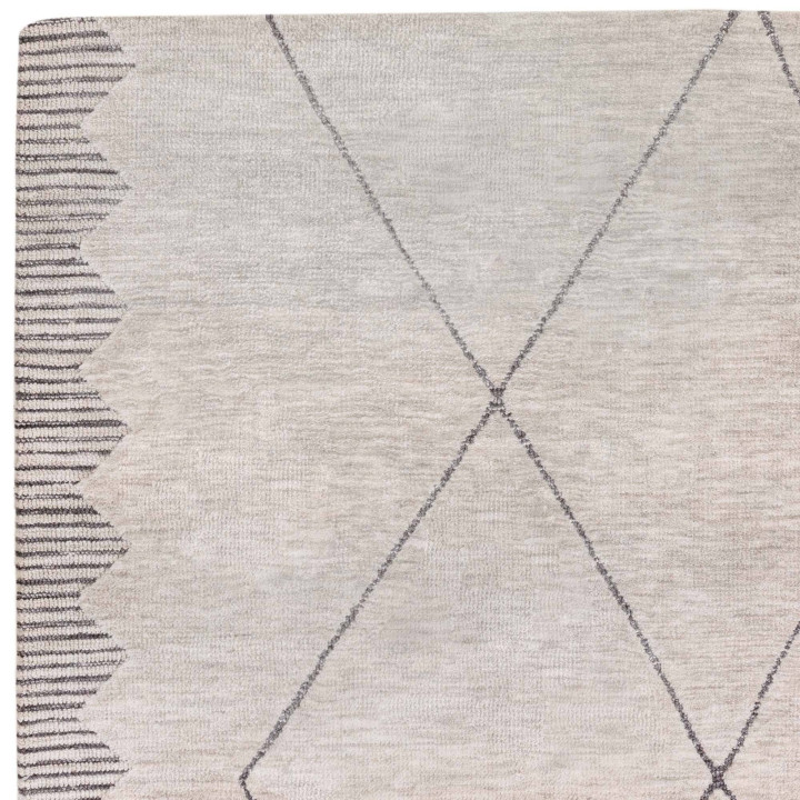 Rug Mason geometric light grey dark grey 160x230