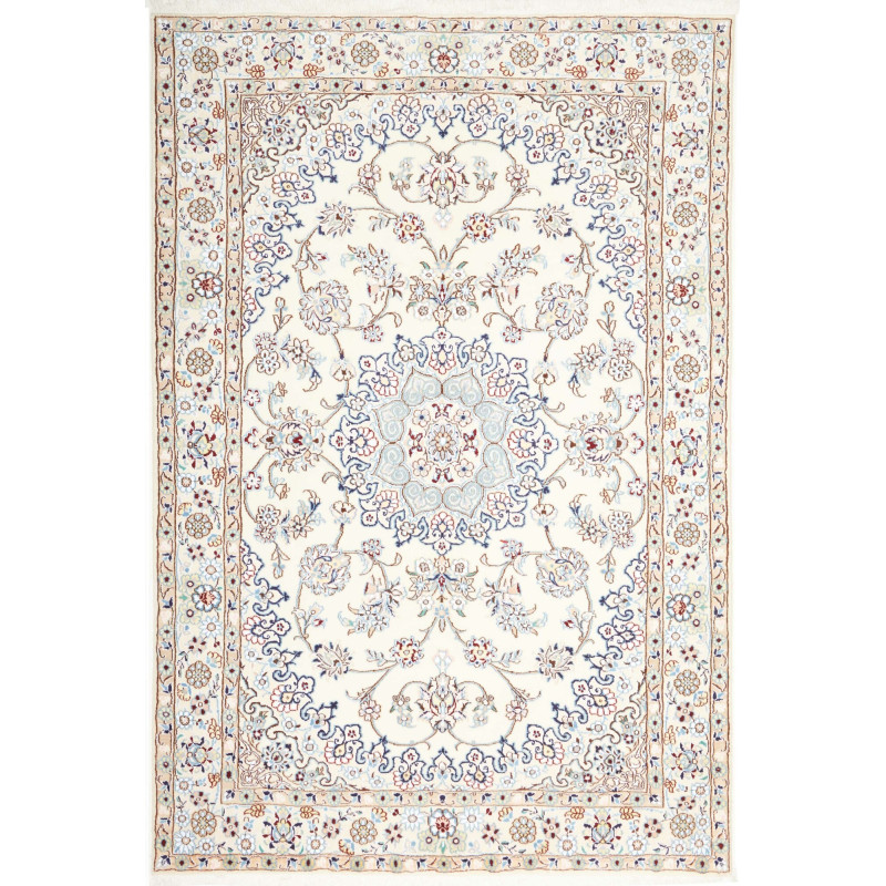 Nain 9la 138x204 Cm Nain 9la, Persia, Hand-carded Wool And