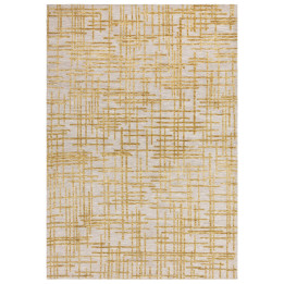 Tappeto Mason astratto giallo e beige 200x290 cm