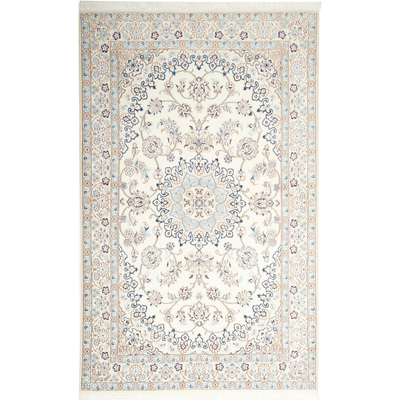 Nain 9la 136x217 Cm Nain 9la, Persia, Hand-carded Wool And
