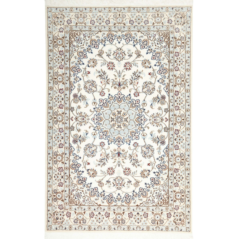 Nain 9la 132x202 Cm Nain 9la, Persia, Hand-carded Wool And
