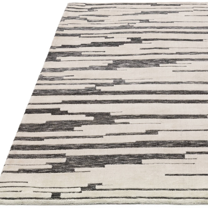 Rug Mason abstract cream dark grey 160x230 cm
