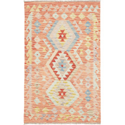 Hand Made Rug Kilim Afghanistan 89x147 Terracot