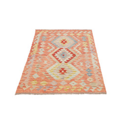 Hand Made Rug Kilim Afghanistan 89x147 Terracot