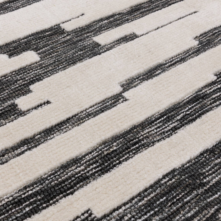 Rug Mason abstract cream dark grey 160x230 cm