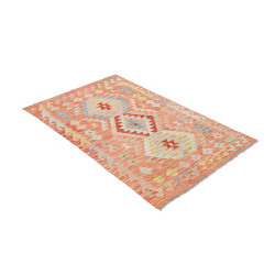Hand Made Rug Kilim Afghanistan 89x147 Terracot
