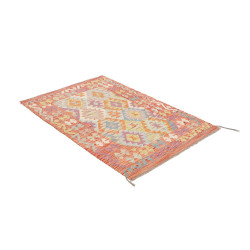 Hand Made Rug Kilim Afghanistan 87x132 Peach Or